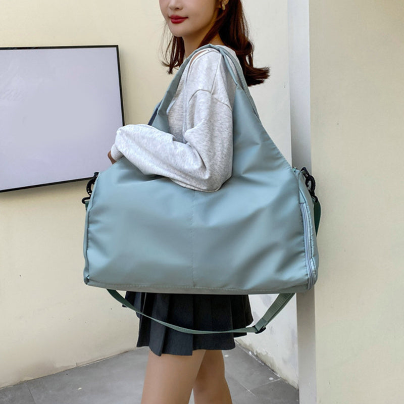 Women’s Yoga Gym Bag with Shoe Compartment – Large Capacity Waterproof Sports & Travel Duffel with Yoga Mat Holder