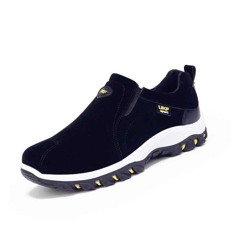 Men’s Suede Slip-On Outdoor Casual Shoes – Comfortable All-Season Footwear