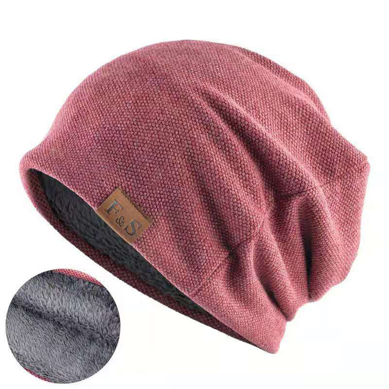 Unisex Warm Cotton Pullover Beanie – Fashionable Winter Hat for Men & Women