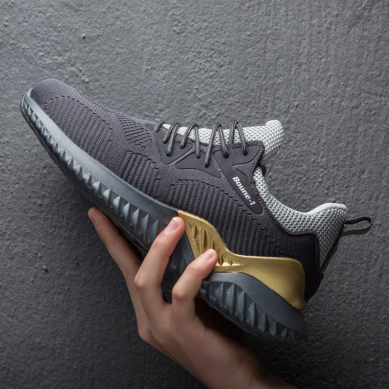 Men’s Coconut Running Shoes – Lightweight, Breathable Sports Sneakers with Shock Absorption & Non-Slip Sole