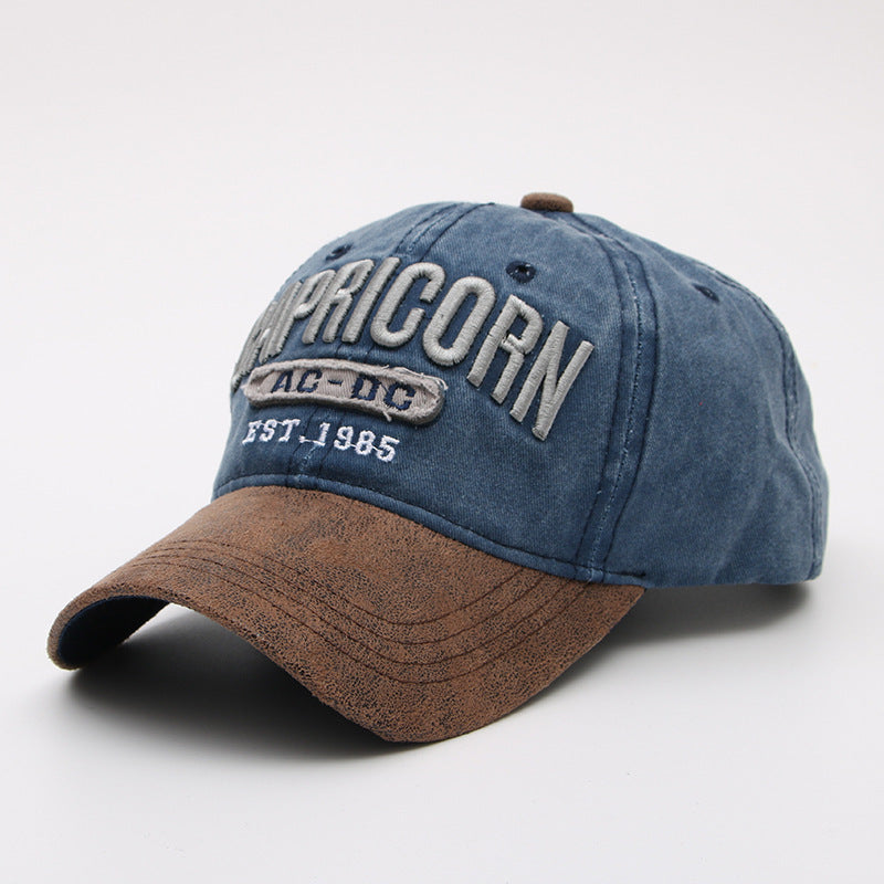 Vintage Washed Baseball Cap – Unisex Cotton Adjustable Dad Hat with Wide Brim Sun Protection