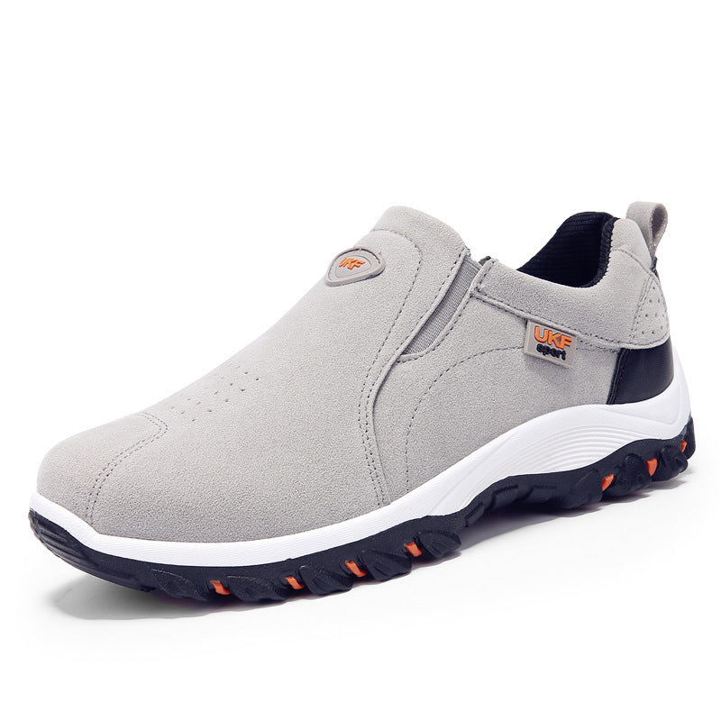 Men’s Suede Slip-On Outdoor Casual Shoes – Comfortable All-Season Footwear