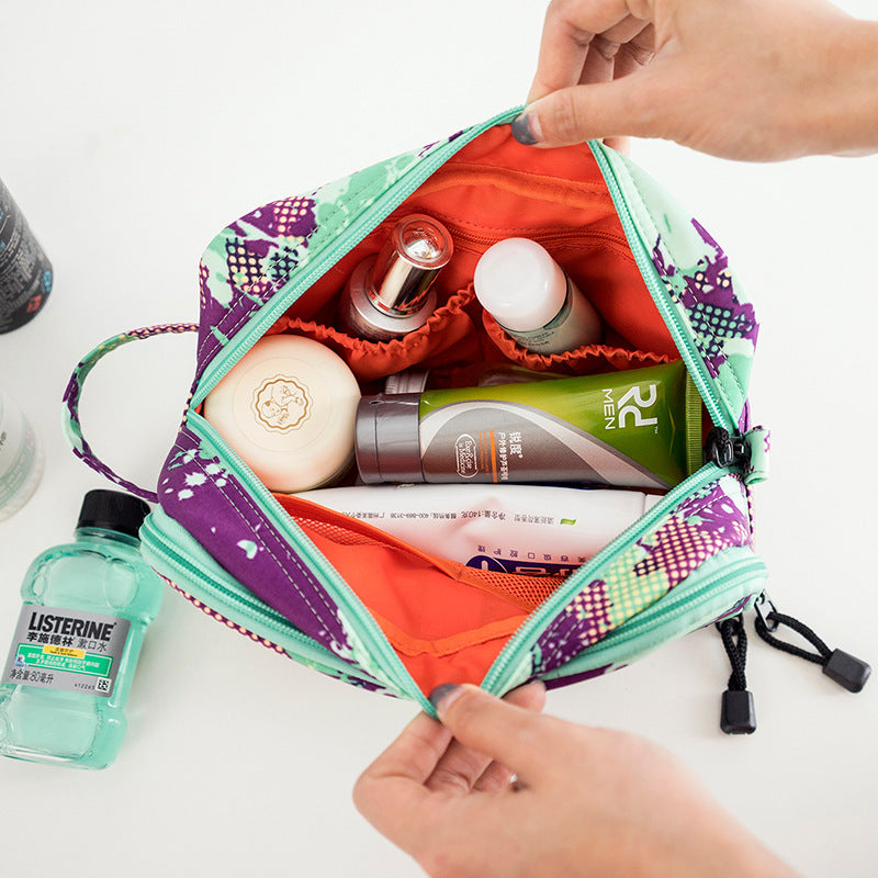 Men’s & Women’s Travel Toiletry Bag – Waterproof Polyester Cosmetic Organizer with Zipper Pockets | Business & Outdoor Storage Bag