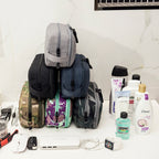 Men’s & Women’s Travel Toiletry Bag – Waterproof Polyester Cosmetic Organizer with Zipper Pockets | Business & Outdoor Storage Bag