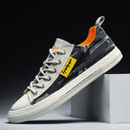 Men’s Youth Casual Sneakers – Trendy Denim Low-Top Sports Shoes with Rubber Sole