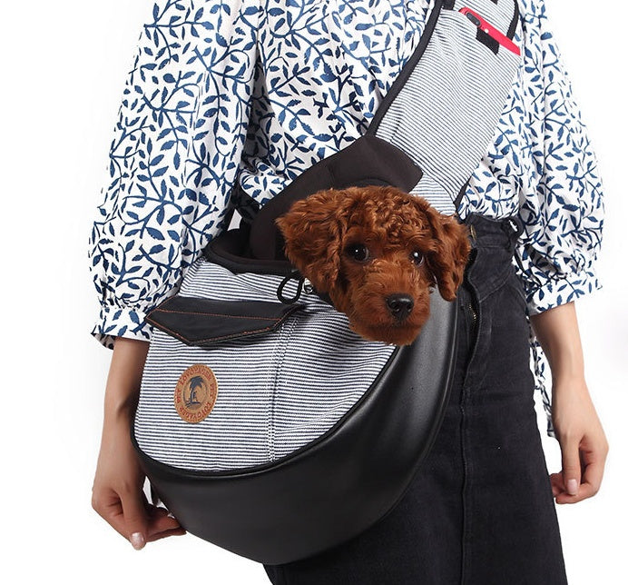 Breathable Lightweight Pet Travel Bag – Soft Cotton, Stylish & Washable Dog & Cat Carrier Tote