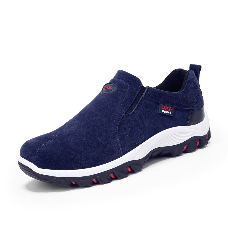 Men’s Suede Slip-On Outdoor Casual Shoes – Comfortable All-Season Footwear