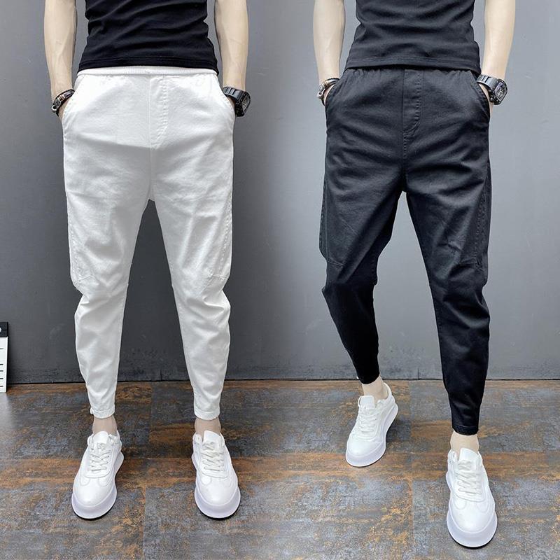 Men’s Slim Fit Ankle-Length Jogger Pants | Fleece-Lined Cotton Harem Trousers with Elastic Ankles (S–3XL)