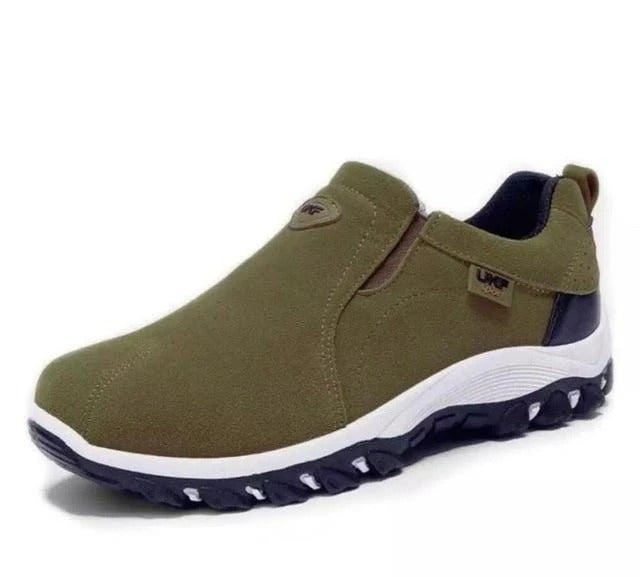 Men’s Suede Slip-On Outdoor Casual Shoes – Comfortable All-Season Footwear