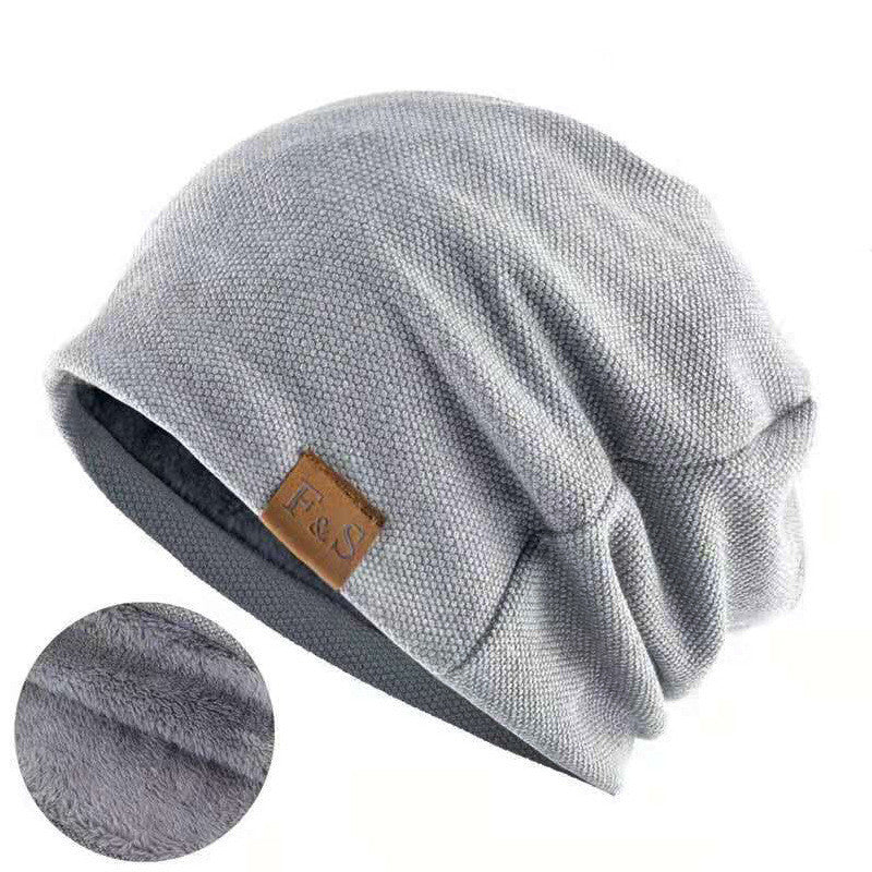 Unisex Warm Cotton Pullover Beanie – Fashionable Winter Hat for Men & Women