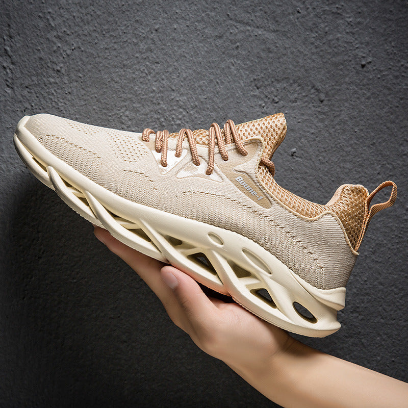 Men’s Coconut Running Shoes – Lightweight, Breathable Sports Sneakers with Shock Absorption & Non-Slip Sole