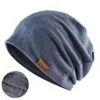 Unisex Warm Cotton Pullover Beanie – Fashionable Winter Hat for Men & Women