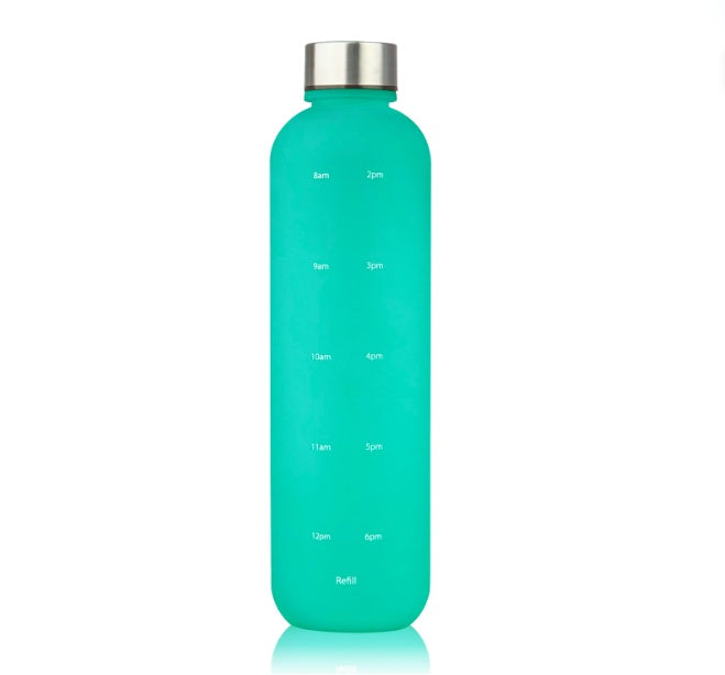 Frosted Gradient Sports Water Bottle – 1L BPA-Free Tritan with Handle