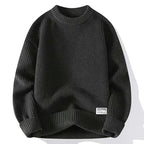 Men’s Loose Fit Pullover Sweater – Soft Rabbit Fur Blend, No-Pilling, Autumn & Winter Youth Fashion