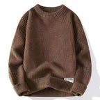 Men’s Loose Fit Pullover Sweater – Soft Rabbit Fur Blend, No-Pilling, Autumn & Winter Youth Fashion