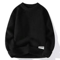 Men’s Loose Fit Pullover Sweater – Soft Rabbit Fur Blend, No-Pilling, Autumn & Winter Youth Fashion