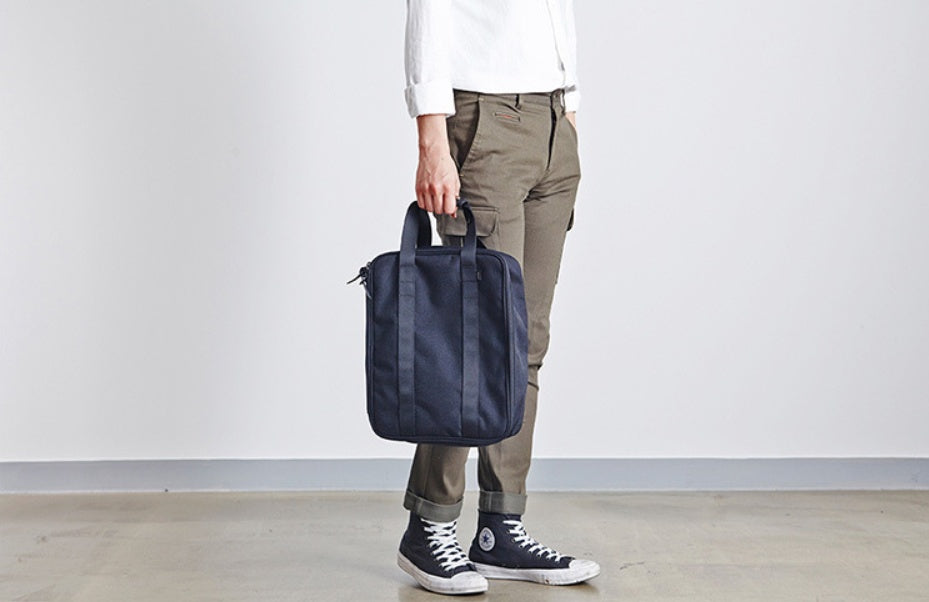 Cube Cotton Travel Bag – Black & Army Green | Multipurpose Makeup, Toiletry & Clothing Storage