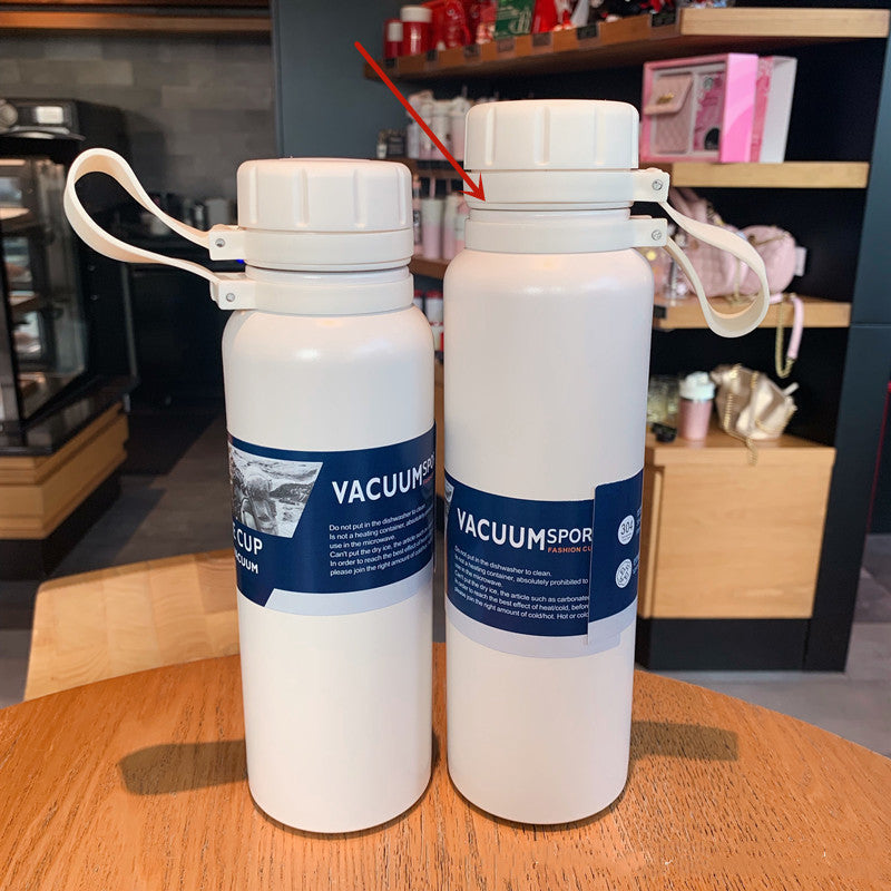 Outdoor Stainless Steel Sports Water Bottle – Portable Vacuum Insulated Flask, Large Capacity (650ml/800ml), Keeps Drinks Hot & Cold