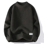 Men’s Loose Fit Pullover Sweater – Soft Rabbit Fur Blend, No-Pilling, Autumn & Winter Youth Fashion