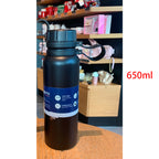 Outdoor Stainless Steel Sports Water Bottle – Portable Vacuum Insulated Flask, Large Capacity (650ml/800ml), Keeps Drinks Hot & Cold