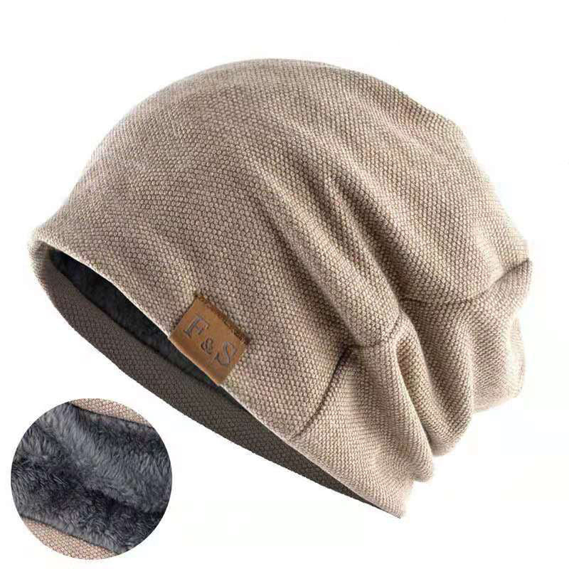 Unisex Warm Cotton Pullover Beanie – Fashionable Winter Hat for Men & Women
