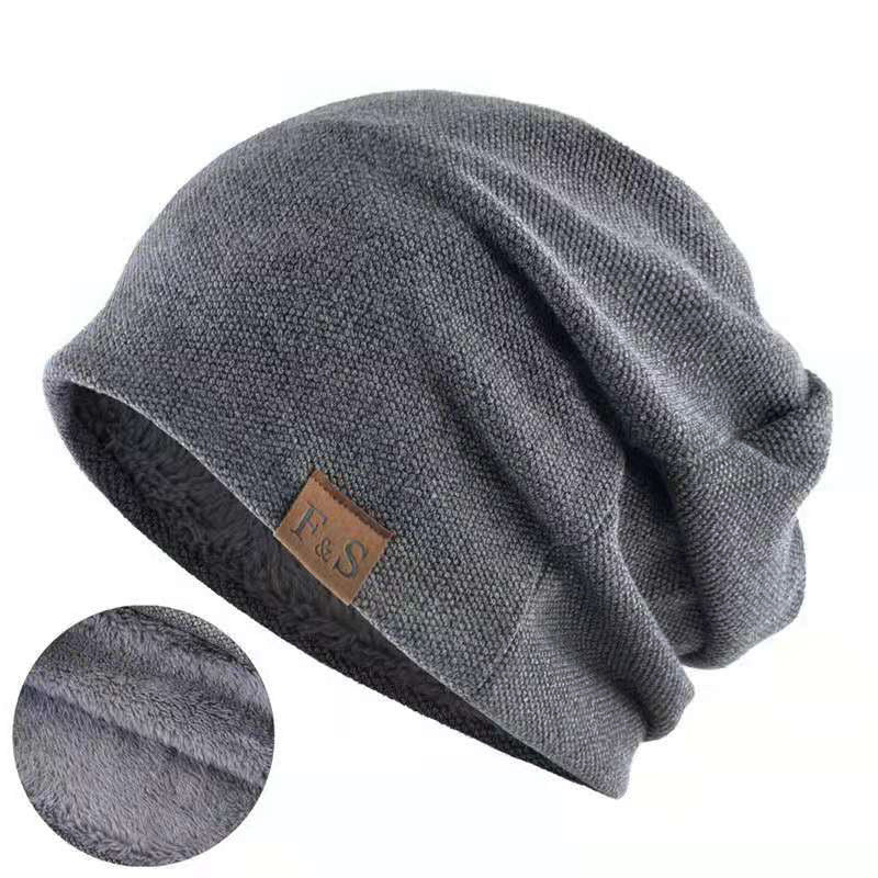 Unisex Warm Cotton Pullover Beanie – Fashionable Winter Hat for Men & Women
