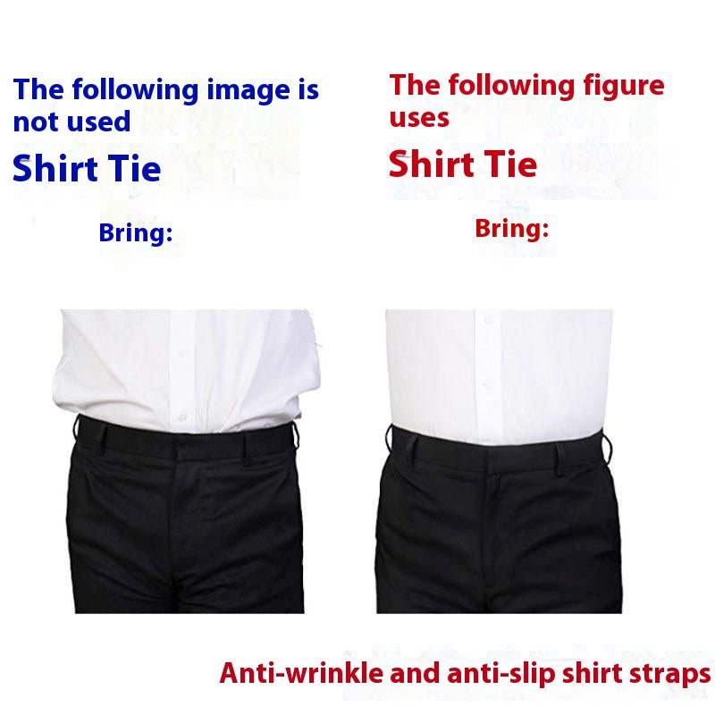 Men’s Non-Slip Shirt Band | Adjustable Anti-Slip Nylon Belt with Hook Fastening