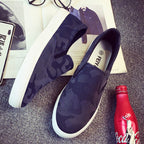 Men’s Camouflage Slip-On Canvas Sneakers – Lightweight Breathable Casual Shoes