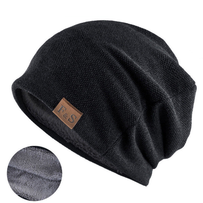 Unisex Warm Cotton Pullover Beanie – Fashionable Winter Hat for Men & Women