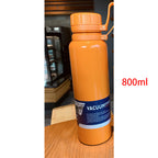 Outdoor Stainless Steel Sports Water Bottle – Portable Vacuum Insulated Flask, Large Capacity (650ml/800ml), Keeps Drinks Hot & Cold