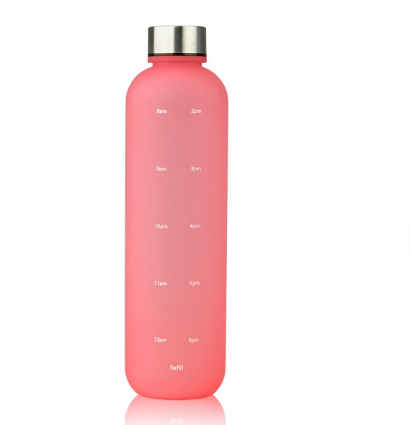 Frosted Gradient Sports Water Bottle – 1L BPA-Free Tritan with Handle