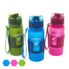 Collapsible Silicone Sports Water Bottle – Portable, Lightweight & BPA-Free for Hiking, Cycling & Travel (350ml/500ml)