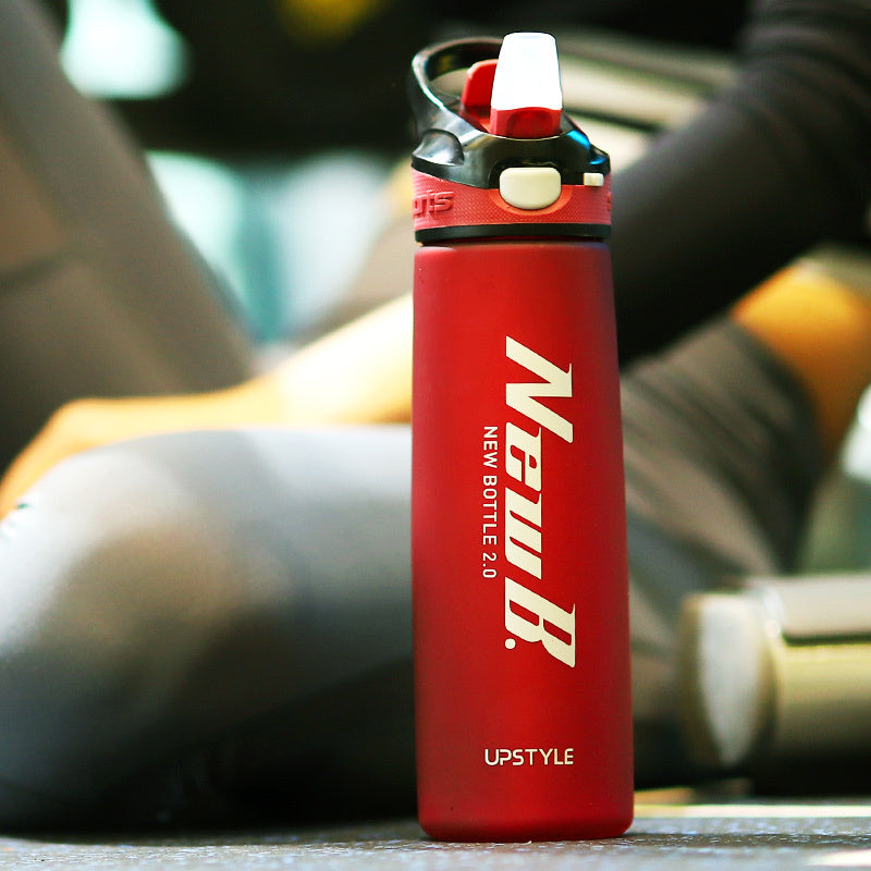 Large Capacity Fitness Straw Water Bottle – BPA-Free, Leak-Proof, Scale Markings – Gym, Sports, Travel Hydration (USA)