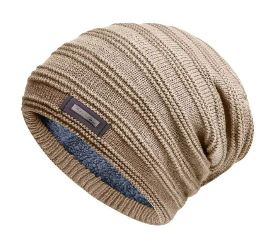 Unisex Knitted Winter Hat – Wool Warm Beanie for Men & Women | Adjustable Tie-Dye Streetwear Cap