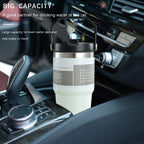 30 oz Stainless Steel Insulated Travel Tumbler – Double Wall Coffee Mug with Handle, Lid & Vacuum Seal