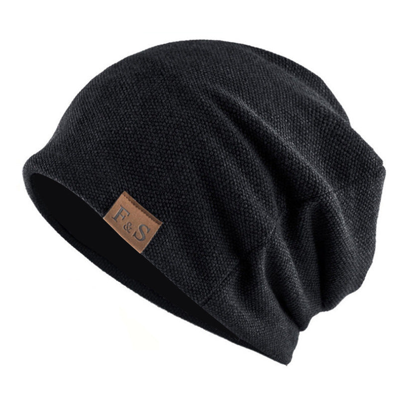 Unisex Warm Cotton Pullover Beanie – Fashionable Winter Hat for Men & Women